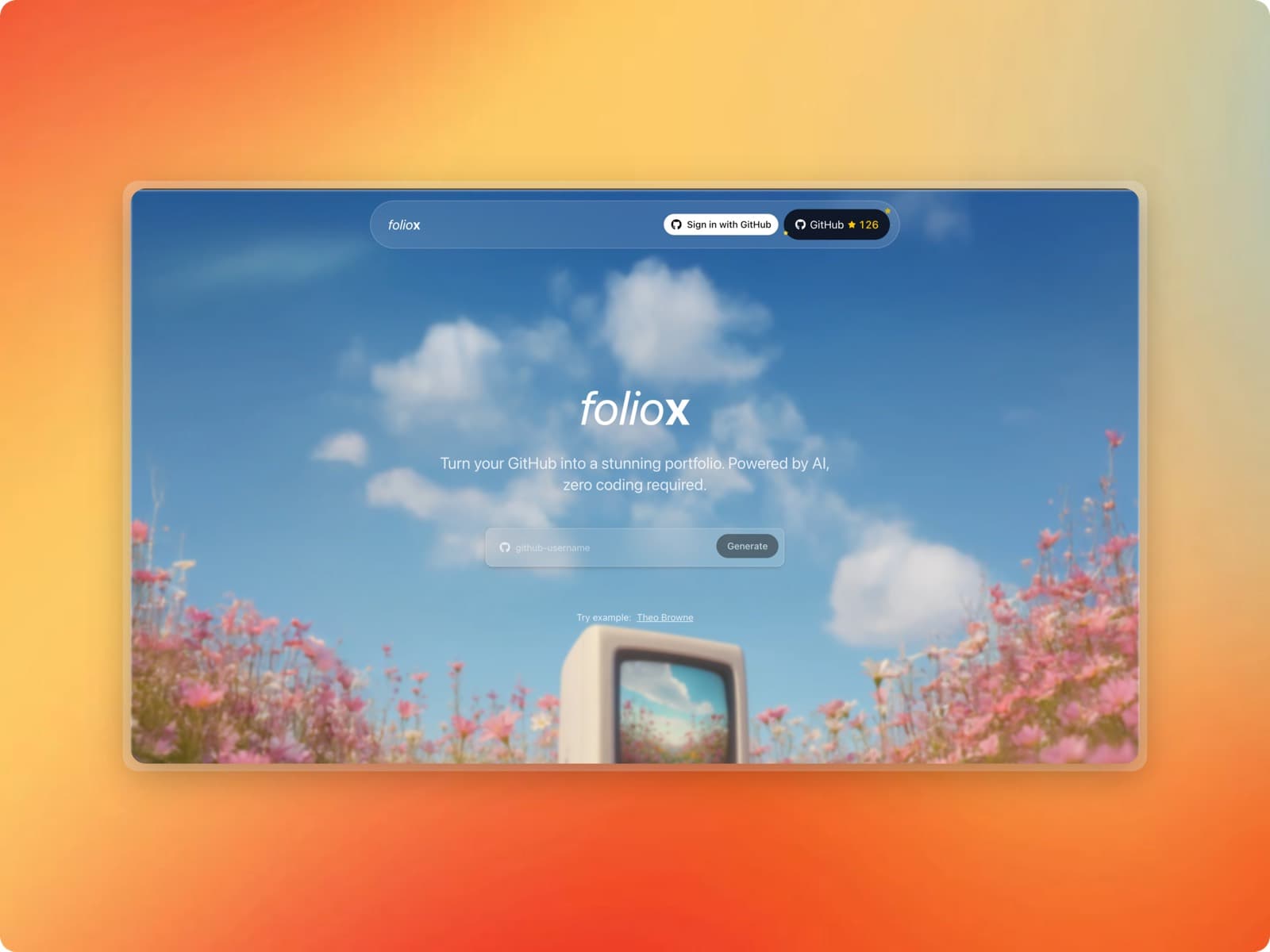 FolioX project cover